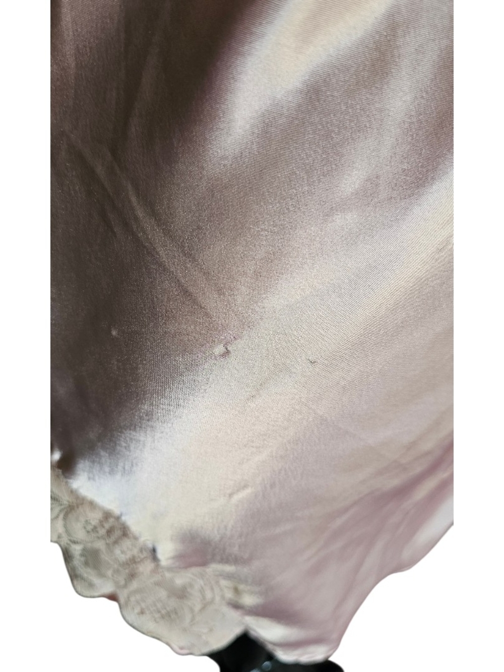 Vintage Victoria’s Secret Gold Label Pink Satin Lace Cami Slip Size P - Picture 6 of 10